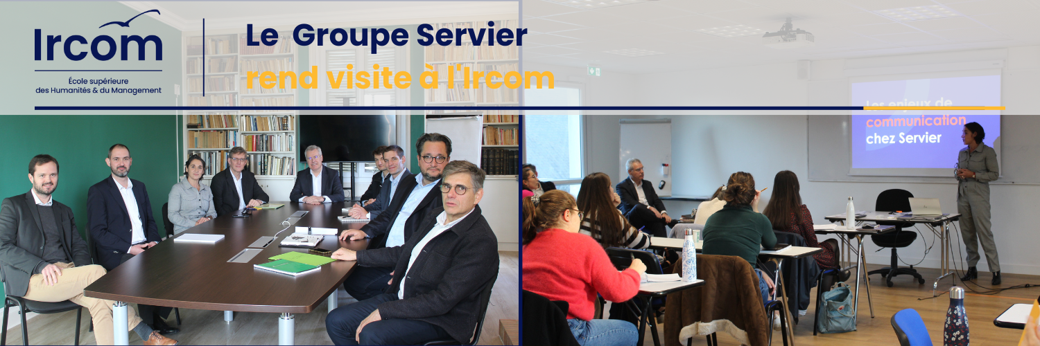 Le groupe Servier visite l'Ircom